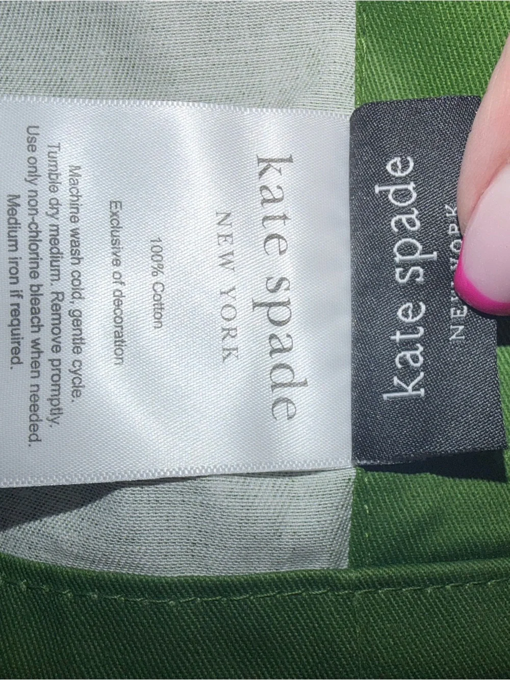 kate spade Bright Green Shower Curtain